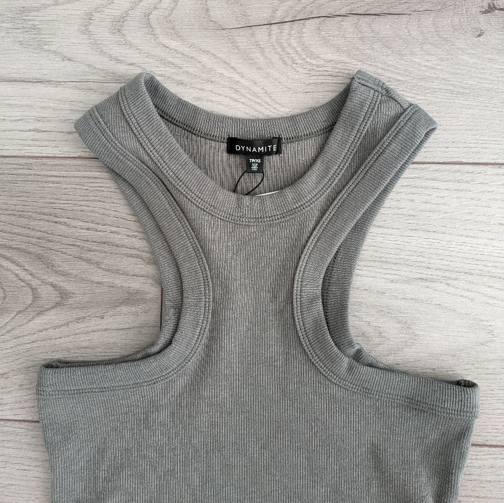 Dynamite Racer back Ribbed mini dress - Picture 7 of 11